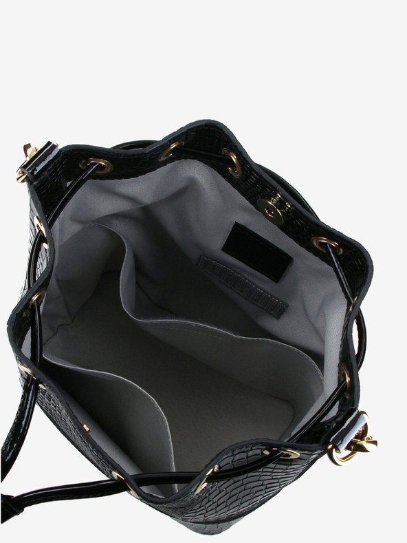 Elega Borsa da donna nera in pelle Elega Riches