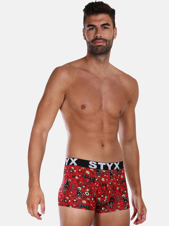 Styx Boxer a fantasia rossi da uomo Styx