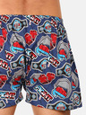 Styx Pantaloncini da uomo a fantasia rossa e blu Styx