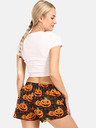 Styx Pantaloncini Styx Halloween arancione e nero da donna Zucche