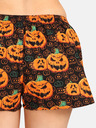 Styx Pantaloncini Styx Halloween arancione e nero da donna Zucche