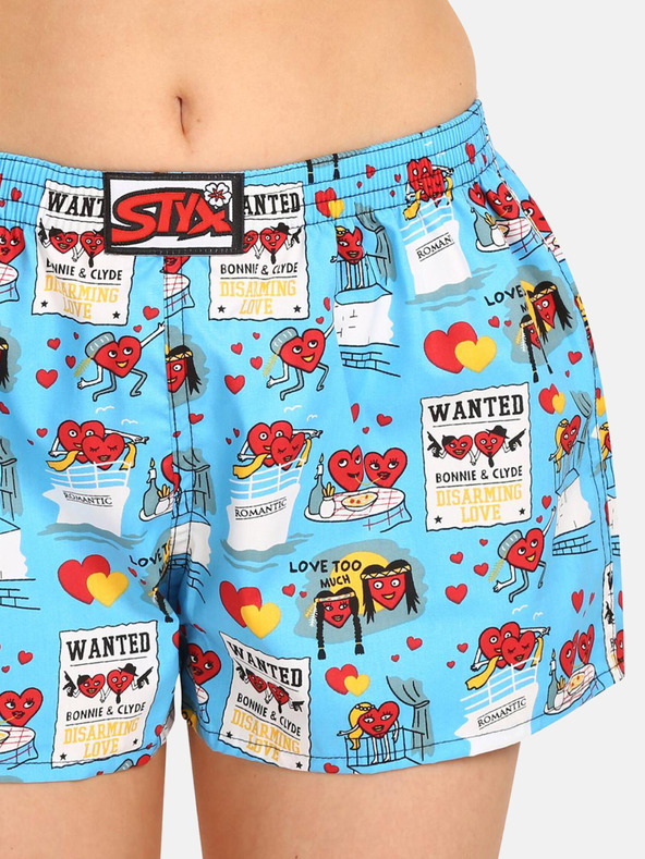 Styx Pantaloncini Styx San Valentino da donna blu chiaro