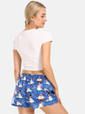 Styx Shorts natalizi da donna bianchi e blu Styx Snowmen