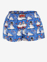 Styx Shorts natalizi da donna bianchi e blu Styx Snowmen