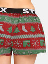 Styx Pantaloncini natalizi da donna verdi e rossi Styx Christmas