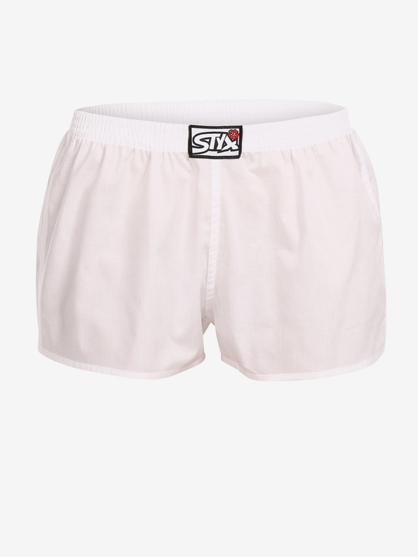 Styx Pantaloncini natalizi da donna bianchi Styx