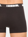 Nedeto Set di tre boxer da uomo in nero Nedeto Rebel
