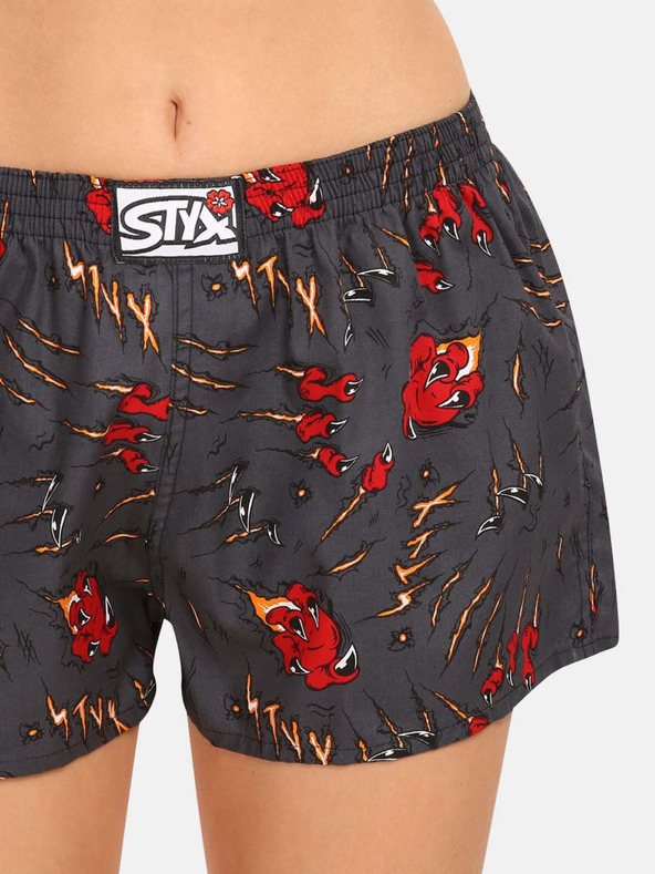 Styx Pantaloncini neri da donna Styx art Artigli