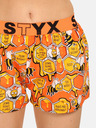 Styx Pantaloncini da notte a fantasia arancione da donna Styx Bees