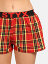 Styx Pantaloncini rossi a quadri da donna Styx