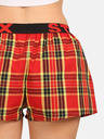 Styx Pantaloncini rossi a quadri da donna Styx