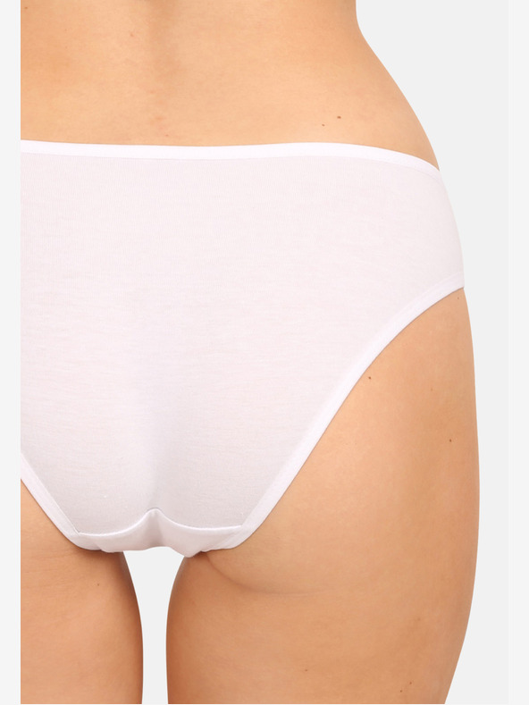 Nedeto Set di cinque mutandine da donna in bianco e nero Nedeto