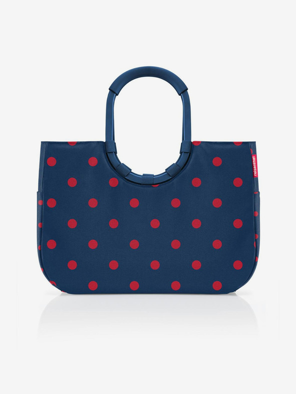 Reisenthel Borsa da donna blu scuro a pois Reisenthel Loopshopper L Frame a pois misti