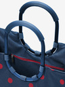 Reisenthel Borsa da donna blu scuro a pois Reisenthel Loopshopper L Frame a pois misti