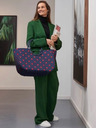 Reisenthel Borsa da donna blu scuro a pois Reisenthel Loopshopper L Frame a pois misti