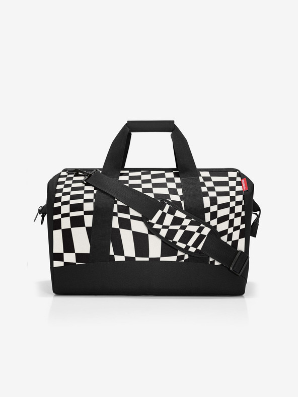 Reisenthel Borsa da viaggio a fantasia bianca e nera Reisenthel Allrounder L Op-Art