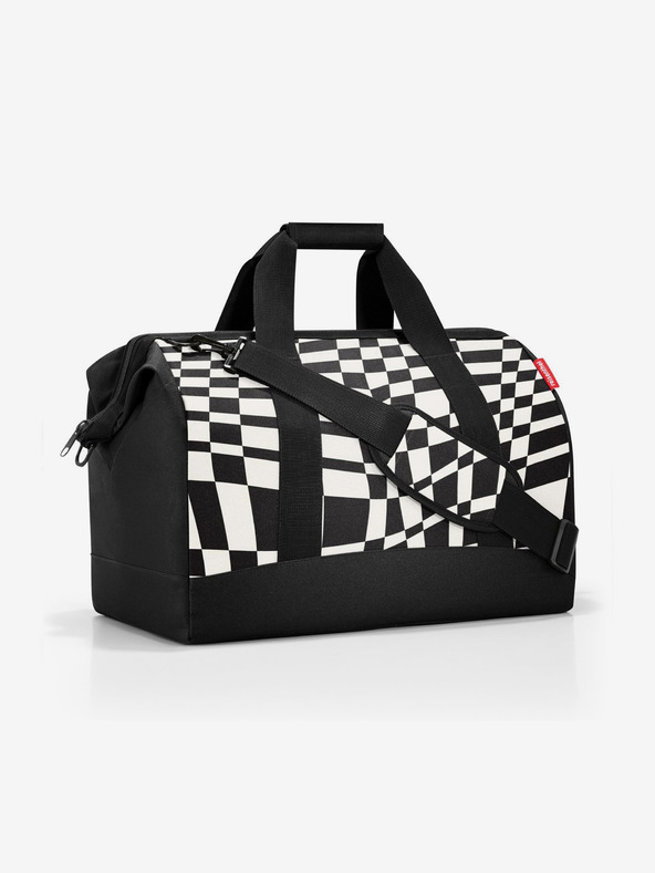 Reisenthel Borsa da viaggio a fantasia bianca e nera Reisenthel Allrounder L Op-Art