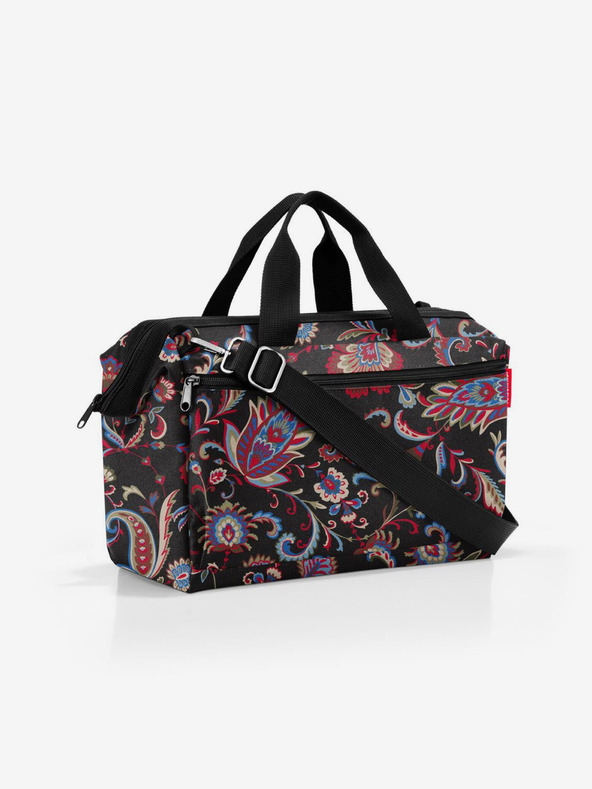 Reisenthel Wine Black Borsa da viaggio a fantasia da donna Reisenthel Allrounder S Pocket Paisley Black