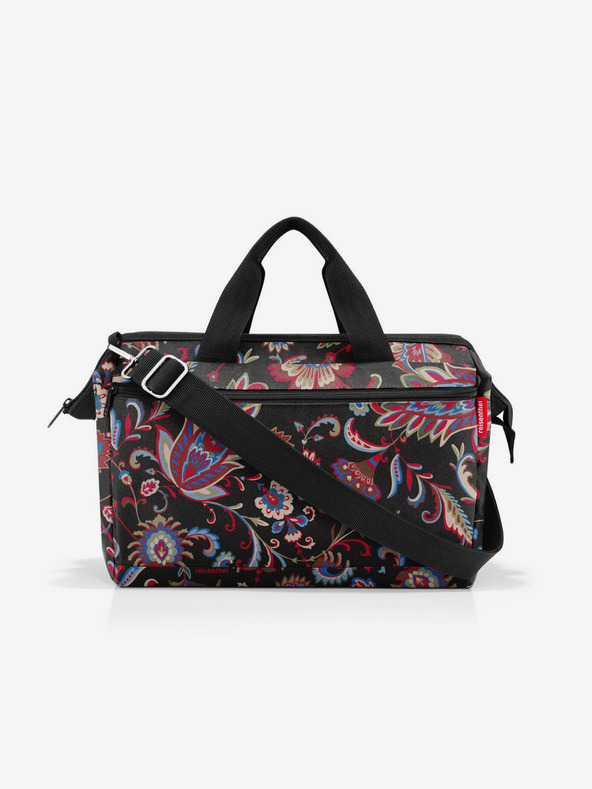 Reisenthel Wine Black Borsa da viaggio a fantasia da donna Reisenthel Allrounder S Pocket Paisley Black