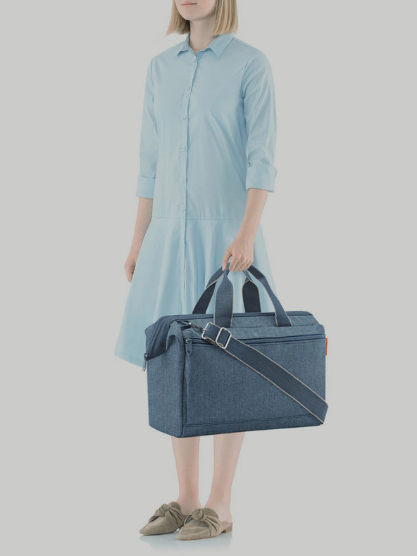 Reisenthel Borsa da viaggio Reisenthel Allrounder S Pocket Herringbone Blu Scuro