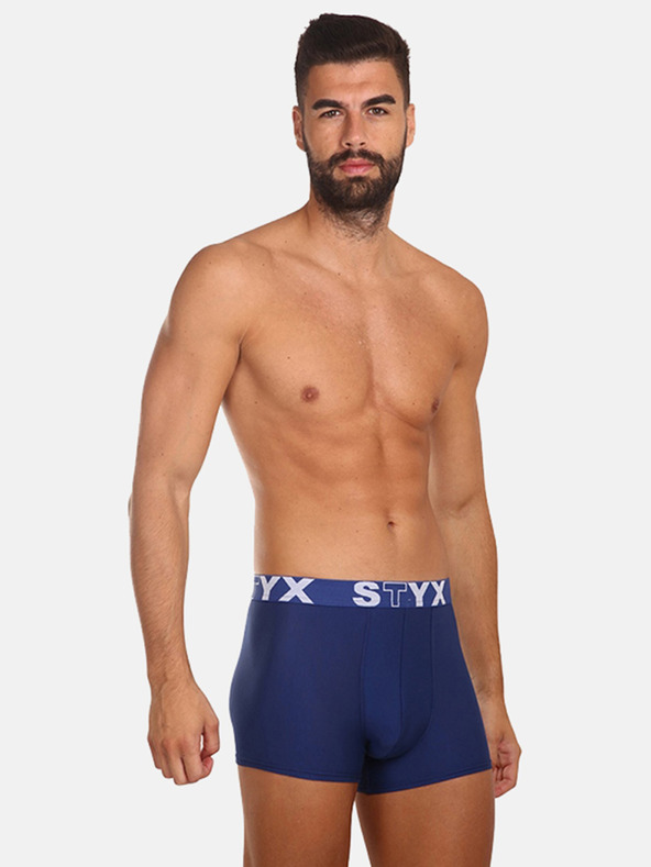 Styx Set di tre boxer da uomo in blu scuro STYX