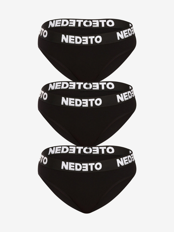 Nedeto Set di tre - mutandine da donna Nedeto nero