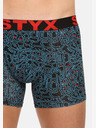 Styx Boxer Styx uomo lunghi artistici in gomma a ghirigori (U1256/2)