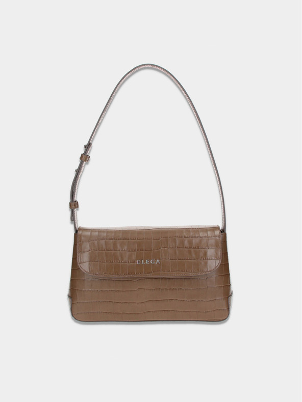 Elega Borsa a mano Elega Dundee marrone con patta da donna