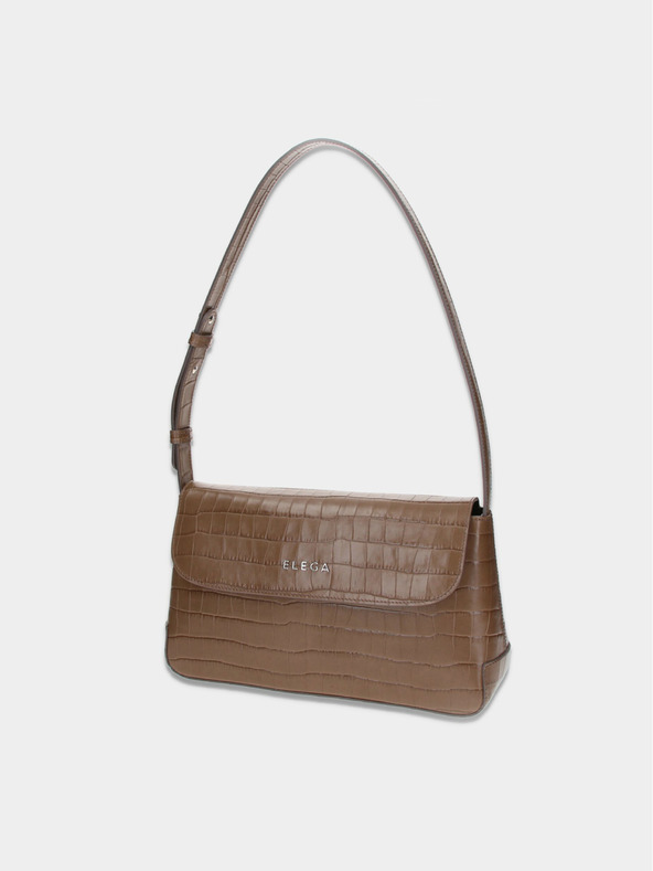 Elega Borsa a mano Elega Dundee marrone con patta da donna