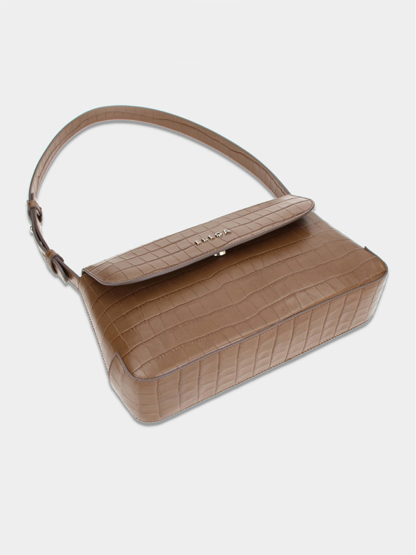 Elega Borsa a mano Elega Dundee marrone con patta da donna