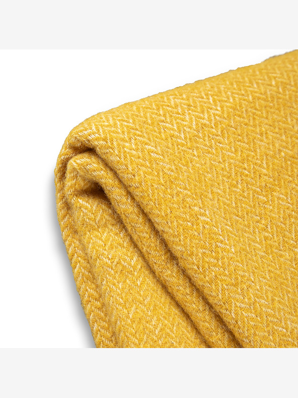 Balkanova Coperta di lana Elma I - giallo senape