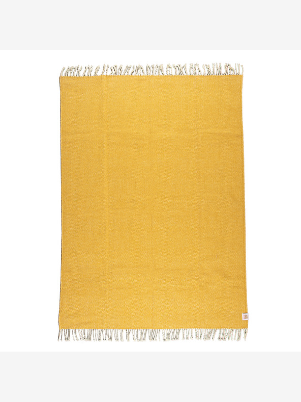 Balkanova Coperta di lana Elma I - giallo senape