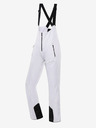 ALPINE PRO Pantaloni softshell da sci da donna con membrana ALPINE PRO GERANA bianco