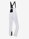 ALPINE PRO Pantaloni softshell da sci da donna con membrana ALPINE PRO GERANA bianco