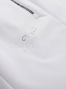 ALPINE PRO Pantaloni softshell da sci da donna con membrana ALPINE PRO GERANA bianco