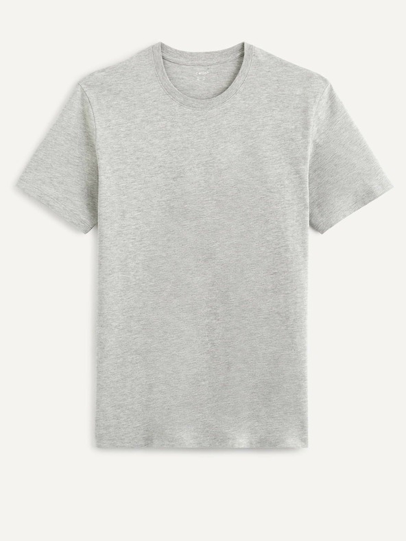 Celio Camicia basic grigio chiaro Celio Tebase