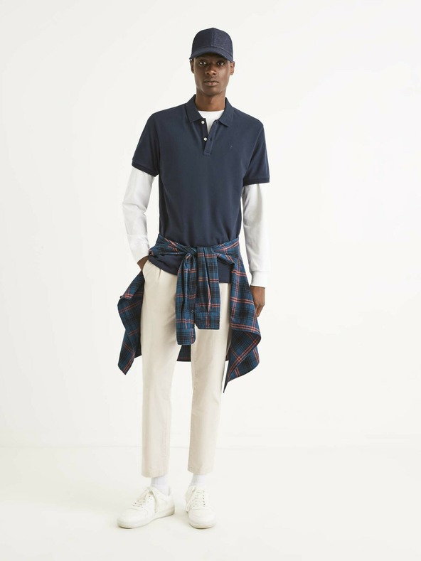 Celio Polo da uomo blu scuro Celio