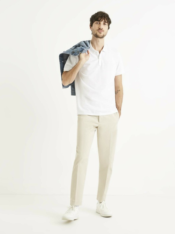 Celio Polo da uomo bianca Celio