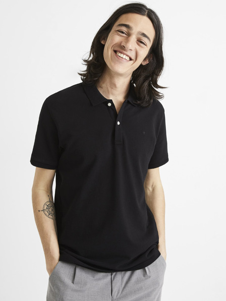 Celio Polo nera da uomo Celio Teone