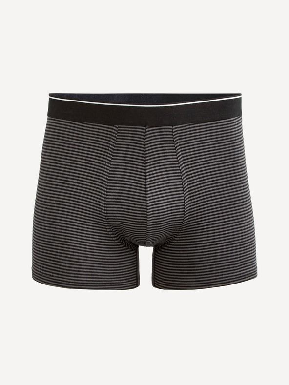 Celio Boxer a righe grigio scuro da uomo Celio