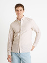 Celio Camicia oxford beige regular Celio Caoxfordy