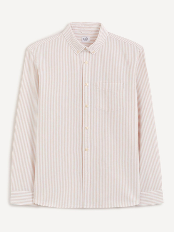 Celio Camicia oxford beige regular Celio Caoxfordy