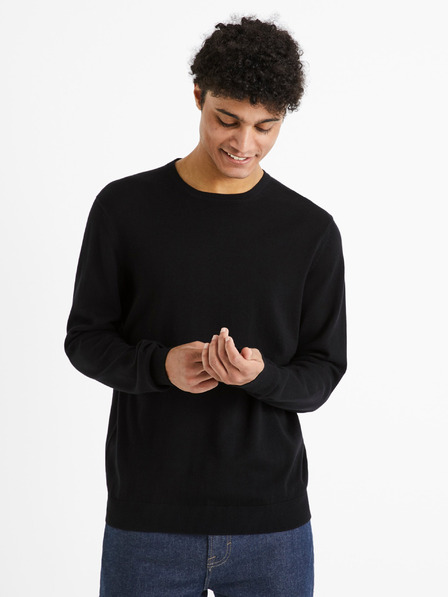Celio Maglione nero da uomo Celio Decoton