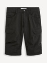 Celio Pantaloncini di tela neri da uomo Celio Bocourtbm1