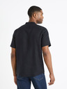 Celio Camicia di lino nera da uomo Celio Damopoc