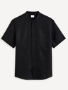 Celio Camicia di lino nera da uomo Celio Damopoc