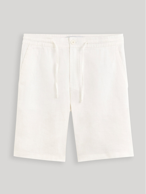 Celio Pantaloncini da uomo bianchi in lino Celio Dolinusbm