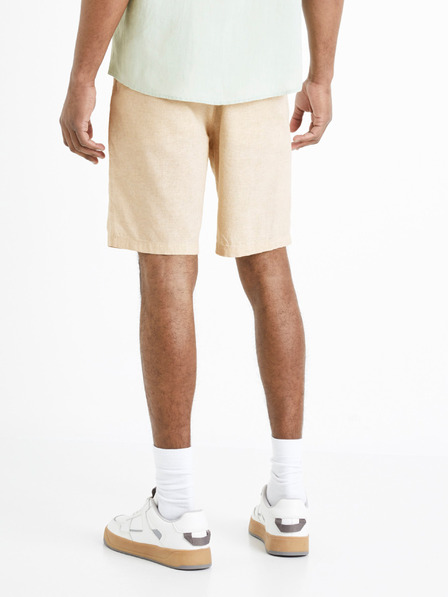 Celio Pantaloncini di lino beige da uomo Celio Dolincobm