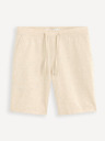 Celio Pantaloncini di lino beige da uomo Celio Dolincobm