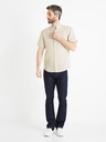 Celio Camicia di lino beige da uomo Celio Damopoc